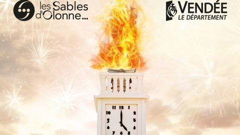 Flamme Olympique aux Sables d'Olonne en Vendée