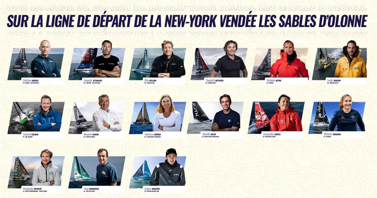 Skippers course New York Vendée Les Sables d'Olonne